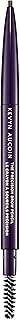 Slim, retractable brow pencil with spoolie brush