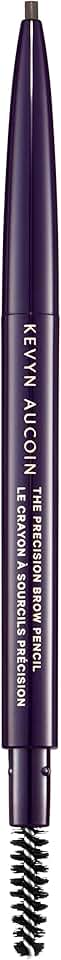 Slim, retractable brow pencil with spoolie brush