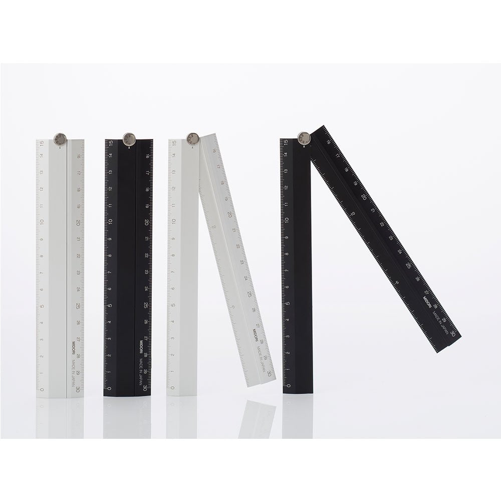 30cm Black Aluminium Ruler