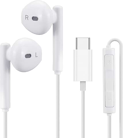 USB-C Wired Earbuds with Microphone and In-Ear Design