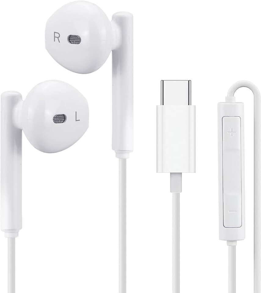 USB-C Wired Earbuds with Microphone and In-Ear Design