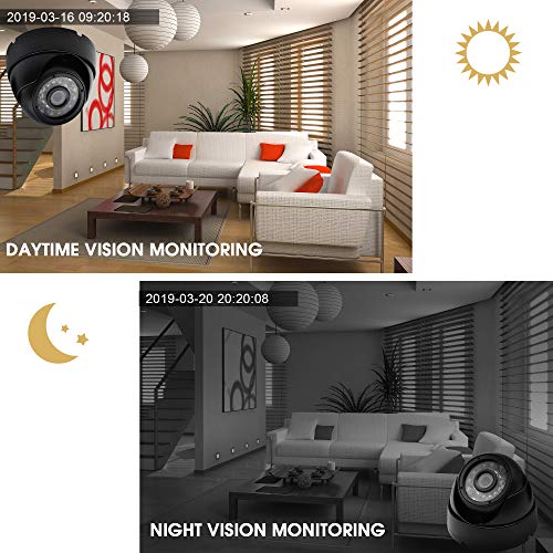 Dome Camera 1 Megapixel USB Webcam with CMOS OV9712 Image Sensor Waterproof Indoor Outdoor Web Camera,USB with Cameras with Microphone UVC for Use in Android Linux Windows Mac Raspberry Pi,Plug&Play