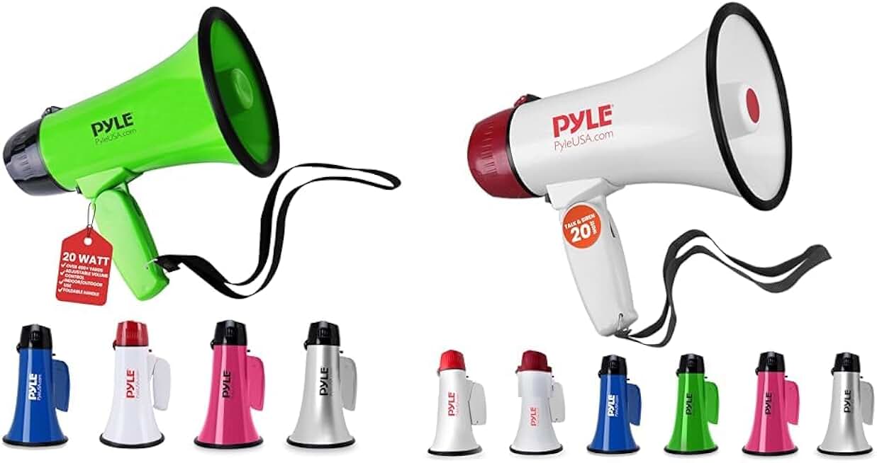 20 Watt Megaphone with Siren and Volume Control