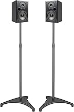 Adjustable Speaker Stands for Small Speakers, Pair