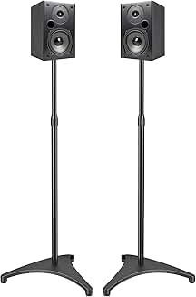 Adjustable Speaker Stands for Small Speakers, Pair