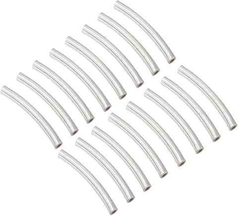 30 Sterling Silver Tube Beads for Jewelry Making