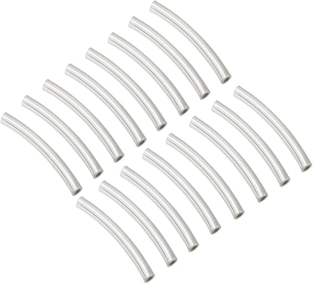 30 Sterling Silver Tube Beads for Jewelry Making