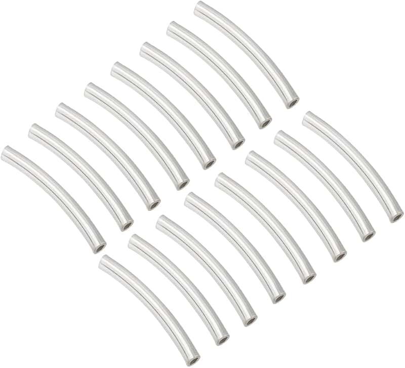 30 Sterling Silver Tube Beads for Jewelry Making