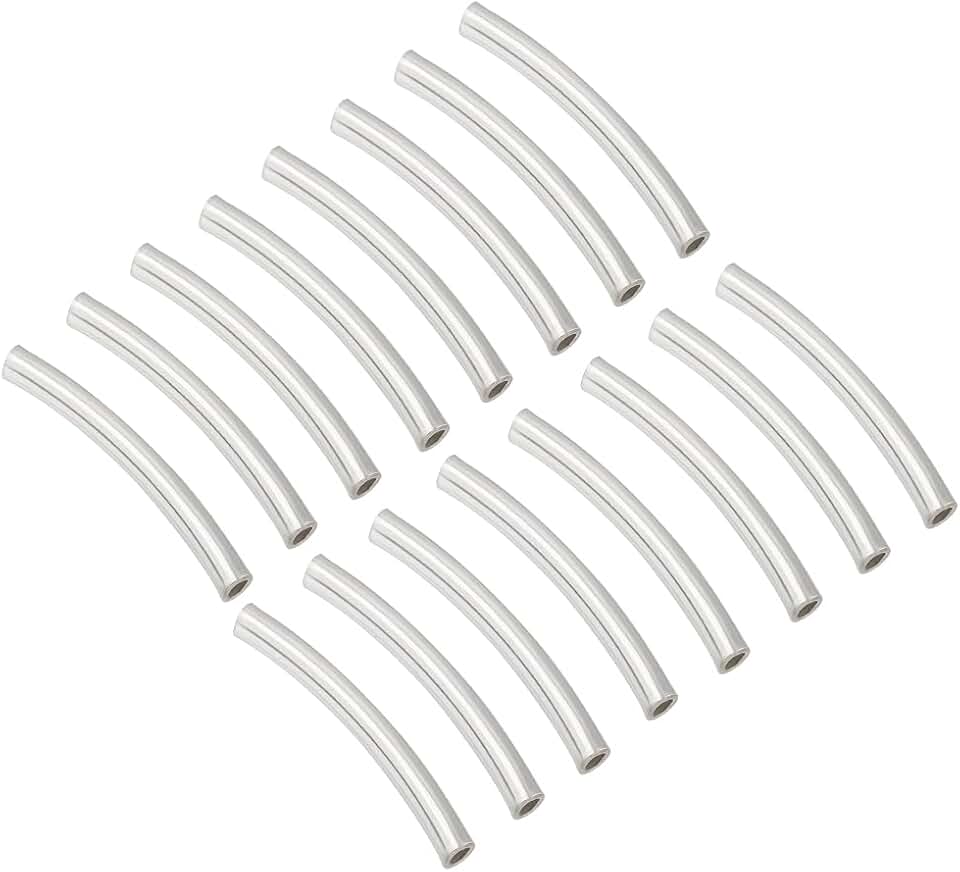 30 Sterling Silver Tube Beads for Jewelry Making
