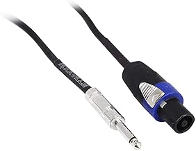 14 AWG 25' Speaker Cable with TS to Speakon Connectors