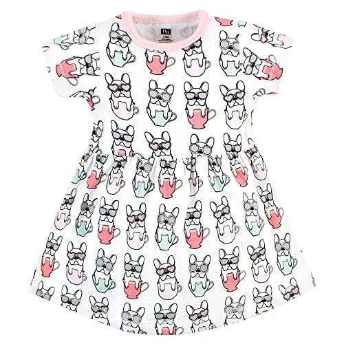 Girls Cotton Dresses, Bonjour, 3-6 Months