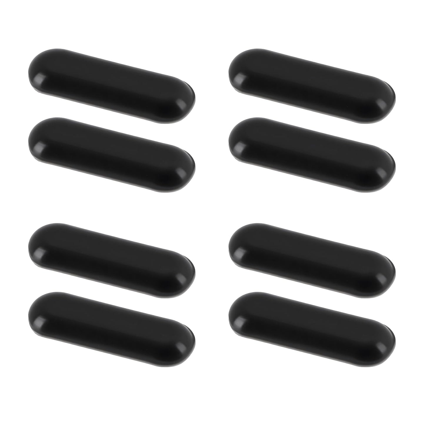 Set of 8 black rubber feet for laptops