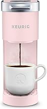 Small Dusty Rose Single Serve Coffee Maker with Cord Storage