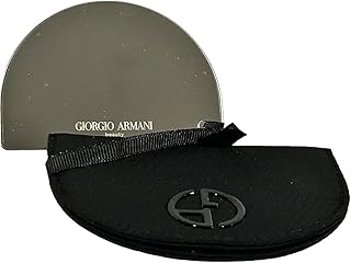 Small Black Curved Makeup Mirror for Travel