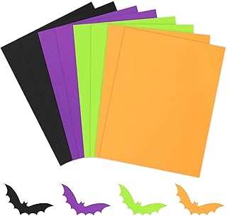 80 Sheets Assorted Halloween Colored Card Stock Paper