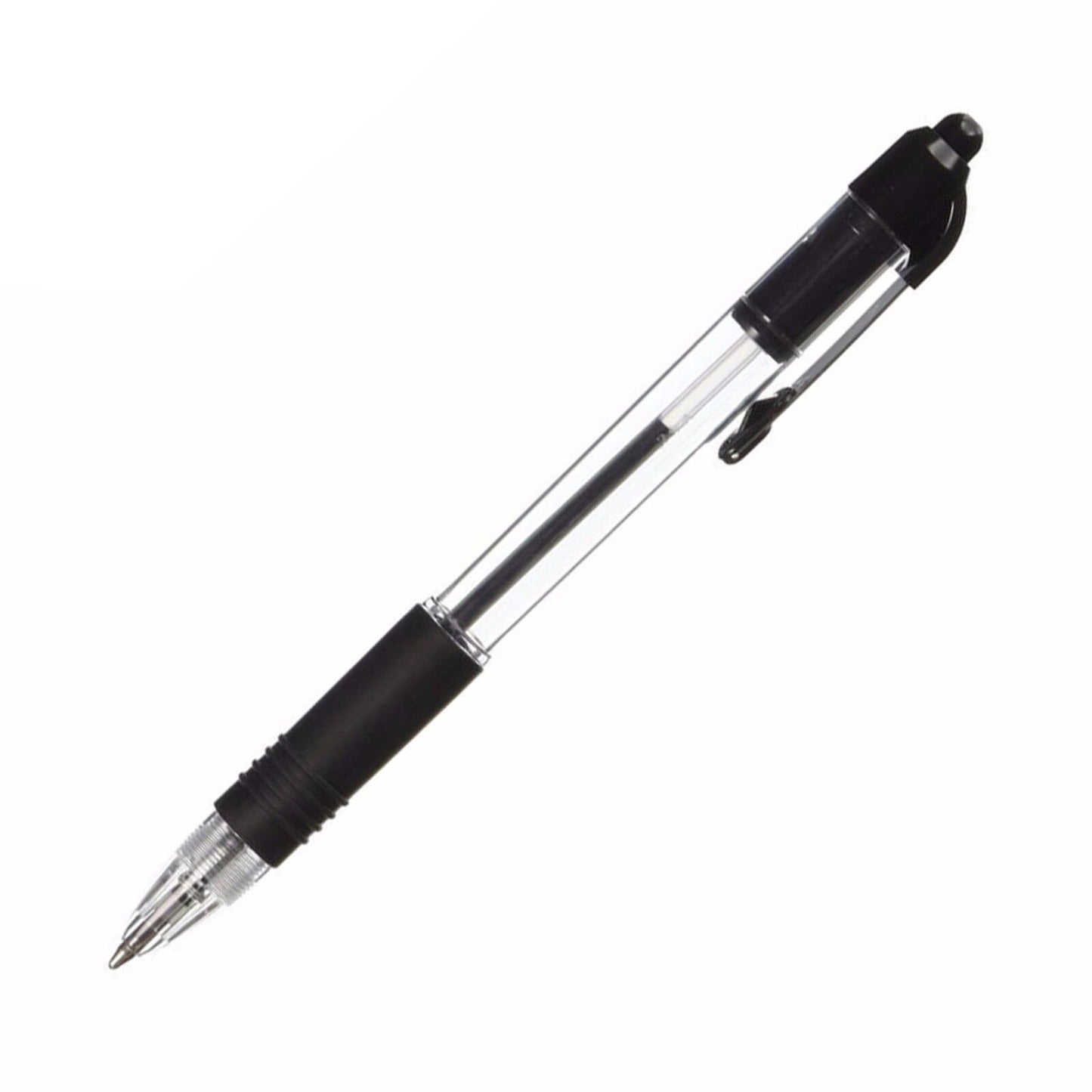 Pack of 40 black ink retractable ballpoint pens with 1.0mm tips