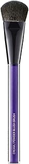 Cream and powder blush brush for natural, diffused finish
