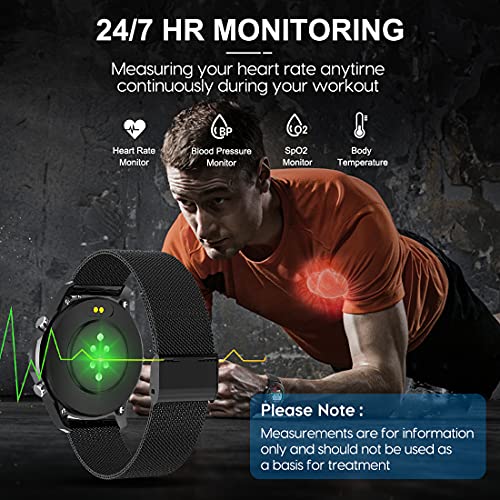 Smart Watches for Men (Dial/Receive Calls, 100+ Faces), Fitness Smartwatch with Voice Assistant, Sleep Tracker, App Message Reminder, Music Control, IP67 Waterproof Smart Watch for Android and iPhone