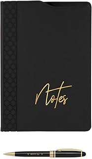 Black Notes Padfolio and Pen Set