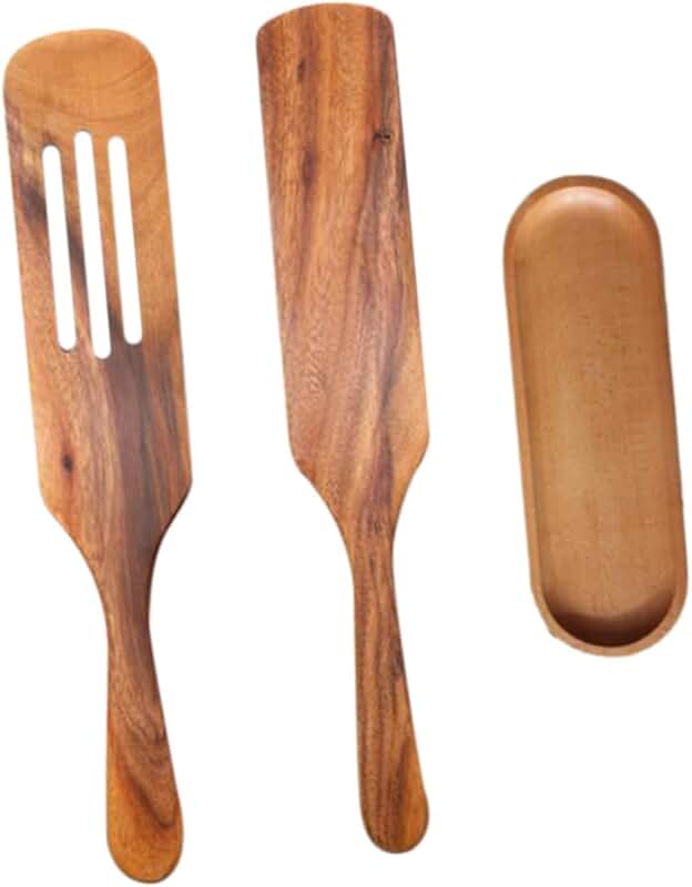 Set of 4 Silicone Cooking Utensils with Stainless Steel Handles