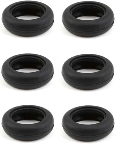 3 Pairs of Flat Earbud Rubber Ring Replacements