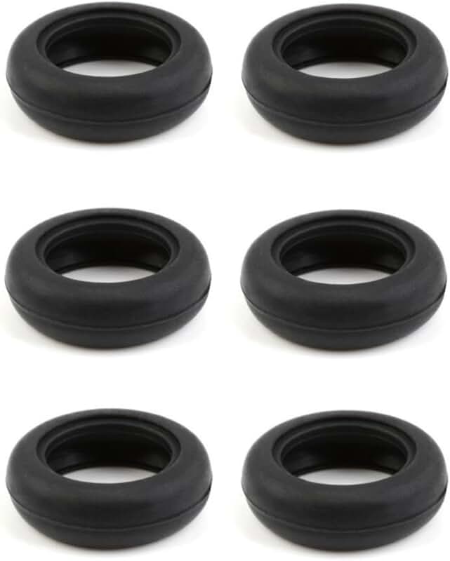 3 Pairs of Flat Earbud Rubber Ring Replacements