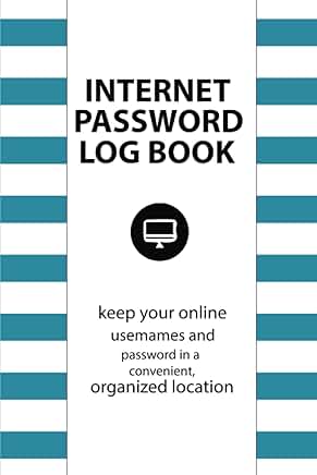 Personal Internet Password Organizer with Alphabetical Tabs