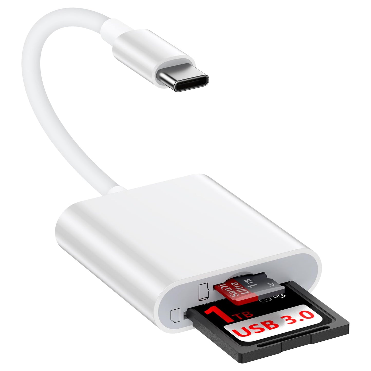 USB C SD Card Reader for Phone and Camera