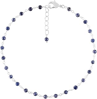 Dainty Boho Gemstone Anklet for Women