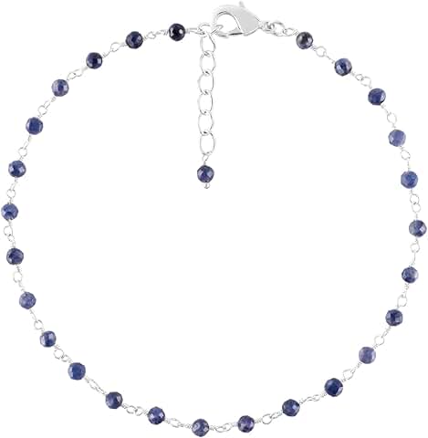 Dainty Boho Gemstone Anklet for Women