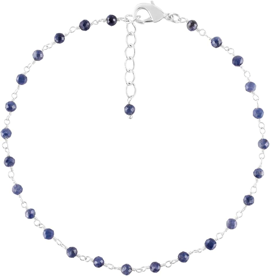 Dainty Boho Gemstone Anklet for Women