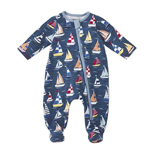 Baby Boys  Sailboat Zipper Sleeper, 3-6 Months