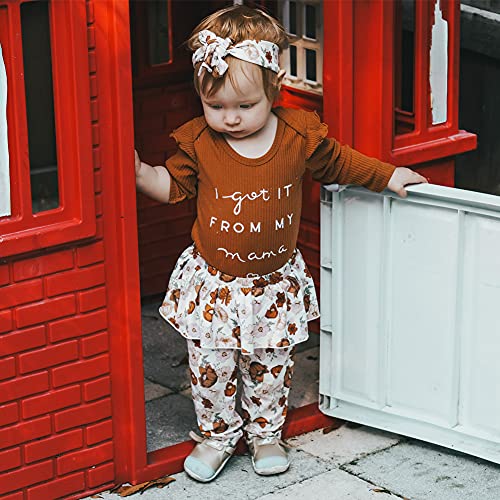Baby Girl Clothes   Girl Outfits Set Infant Girl Long Sleeve Romper + Floral Pants + Headband