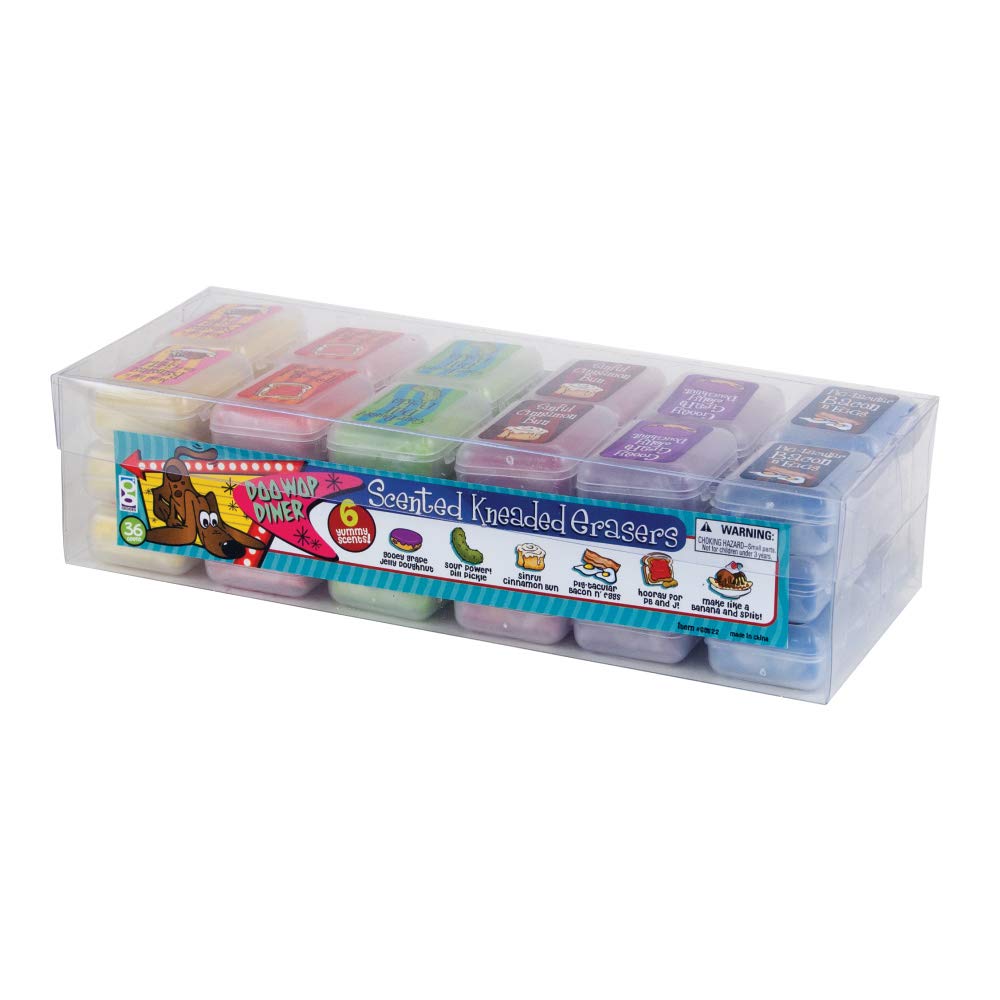 Pack of 36 Scented Doo Wop Kneaded Erasers