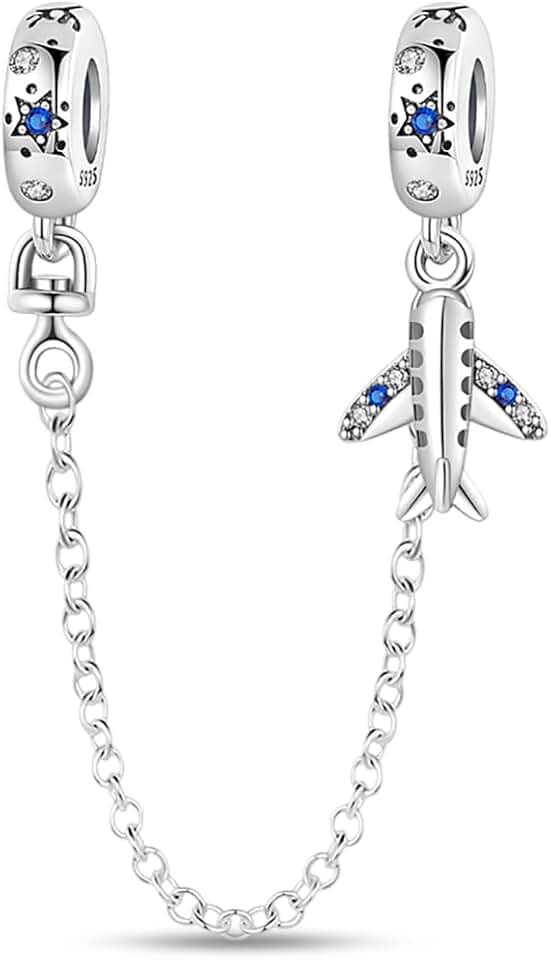 Sterling Silver Safety Chain for Bracelets