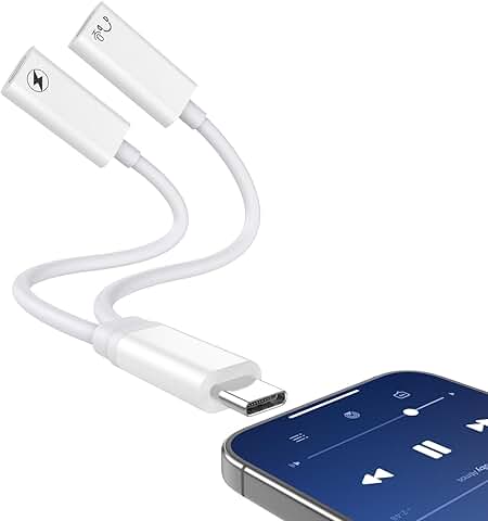 USB C Splitter for Charging and Audio