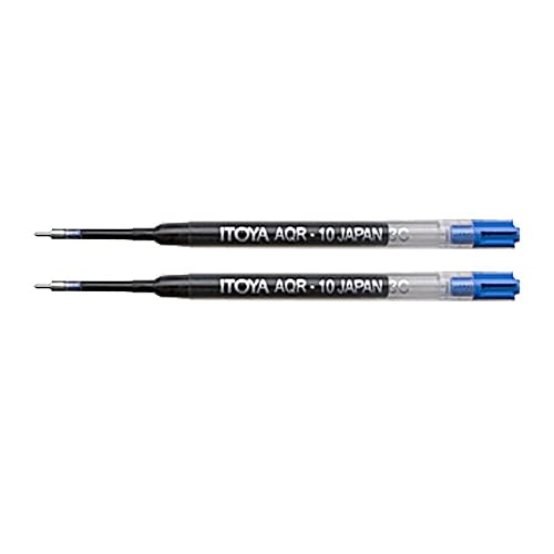 Pack of 2 black ink 0.7mm pen refills