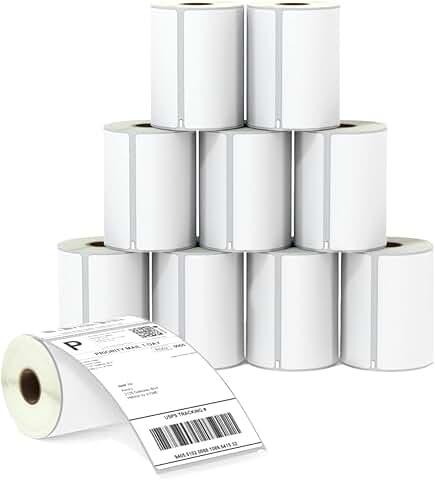 Perforated 4x6 Shipping Labels, 10 Rolls