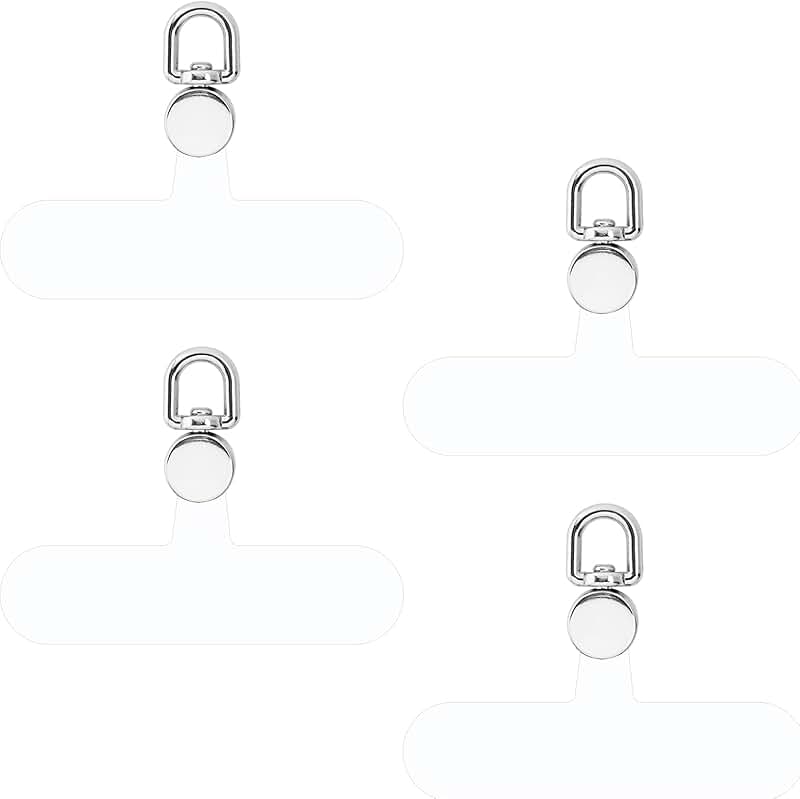 4pcs Rotatable TPU Phone Tether Tabs