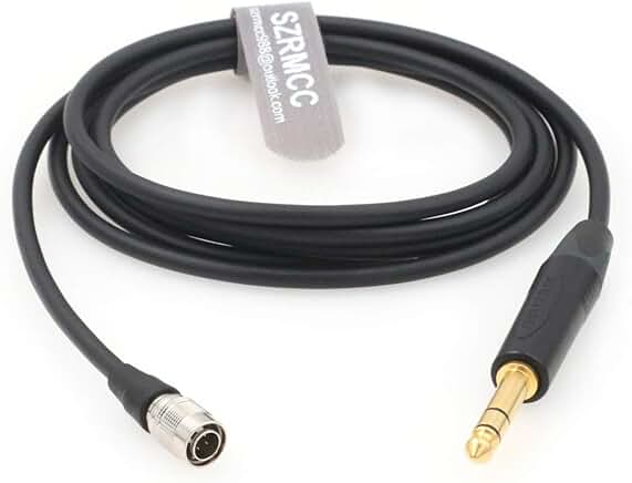 6.35mm to Hirose 4-Pin Audio Cable for Headphones