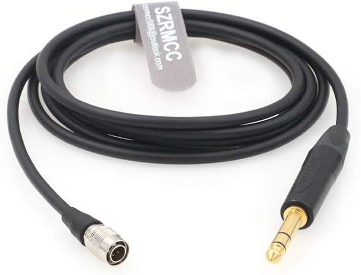 6.35mm to Hirose 4-Pin Audio Cable for Headphones