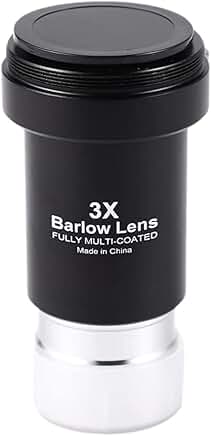 3X 1.25-Inch Fully Multi-Coated Metal Barlow Lens