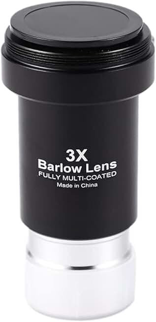 3X 1.25-Inch Fully Multi-Coated Metal Barlow Lens
