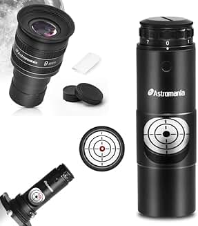 9mm Wide Angle Telescope Eyepiece with Laser Collimator Bundle