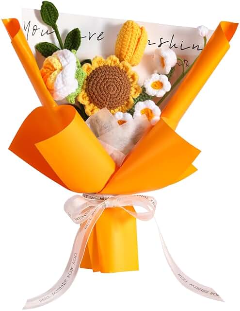 Handmade Crochet Flower Bouquet for Home and Events