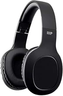 Wireless over-ear headphones with microphone and 8-hour battery