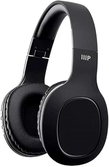 Wireless over-ear headphones with microphone and 8-hour battery