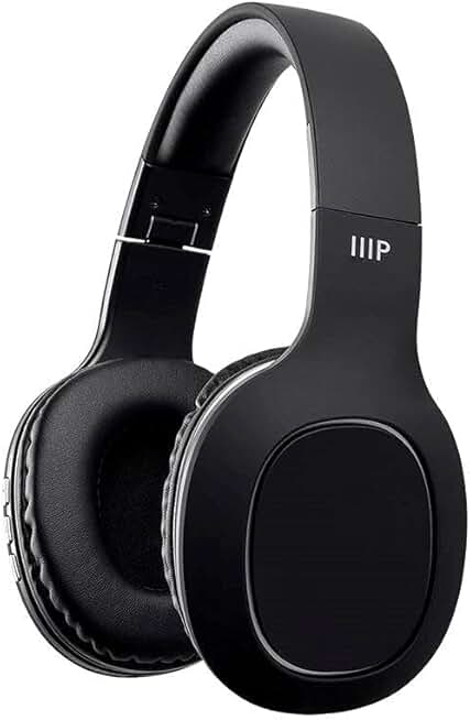 Wireless over-ear headphones with microphone and 8-hour battery