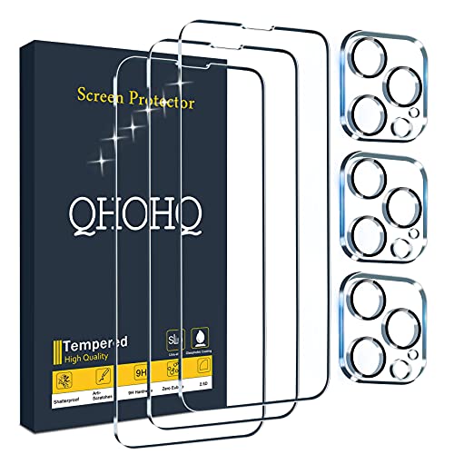 3 Pack Screen and Camera Protectors for iPhone 13 Pro Max
