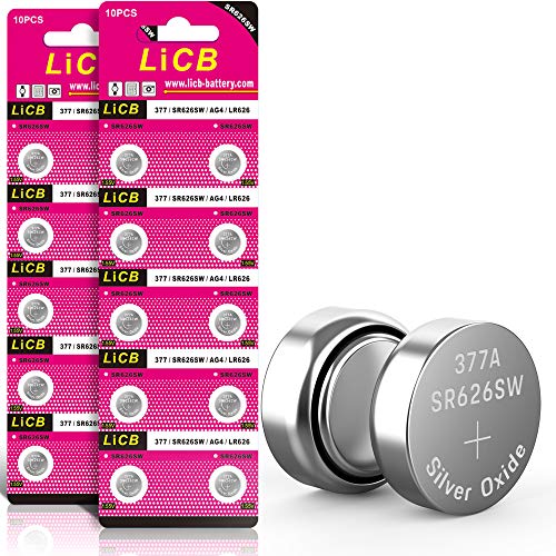20 Pack SR626SW 377 626 Watch Batteries 1.5V